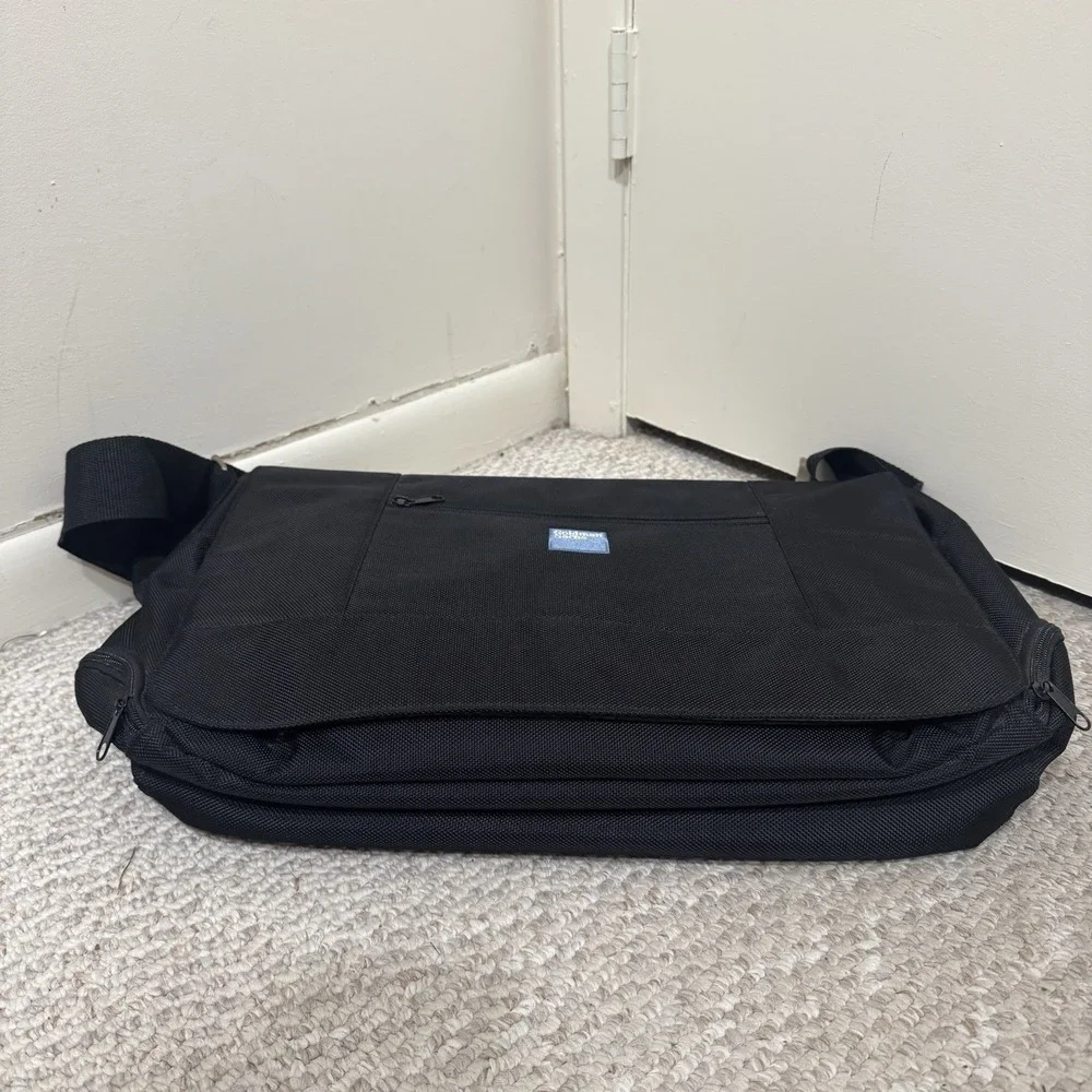 Vintage Goldman Sachs Laptop Messenger Bag Canvas Shoulder Black Travel